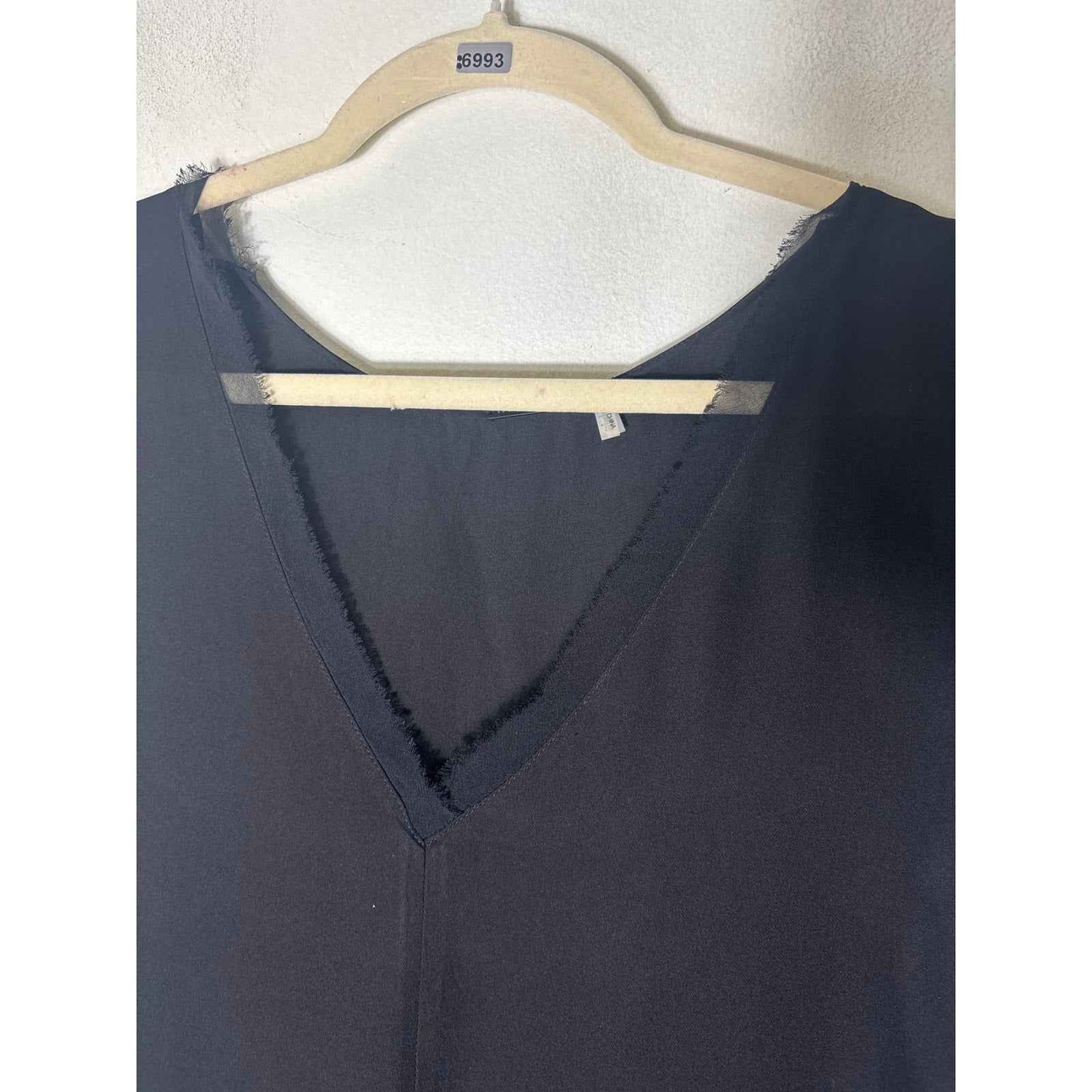 Tahari Black Sheer Layered Sleeveless Top Sz XL