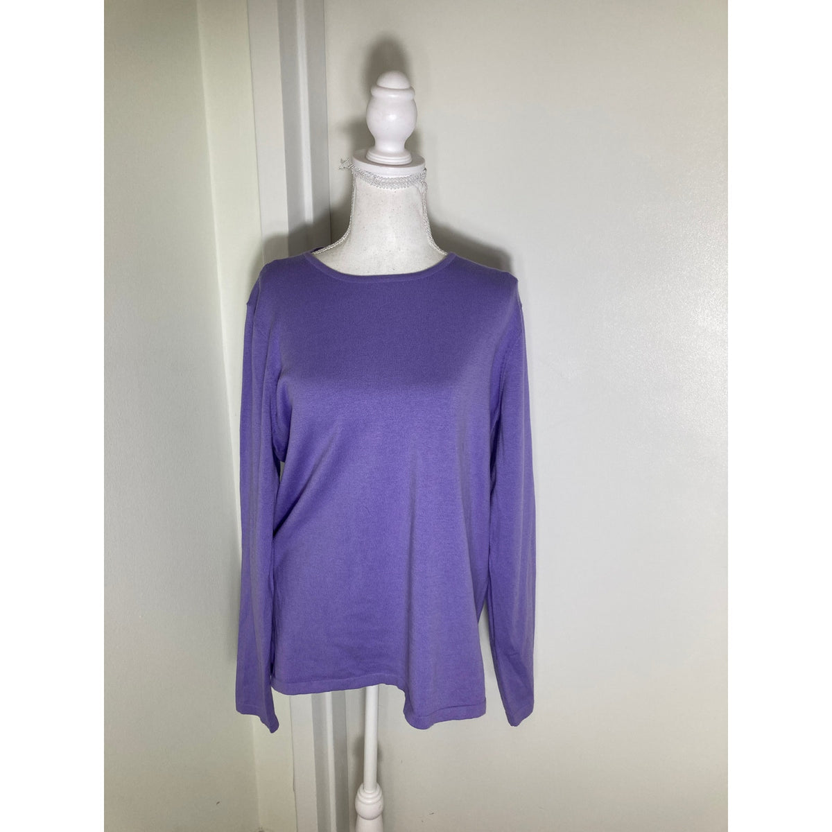 NWT Belford Lavendar Long Sleeve Lightweight Pullover sz XL