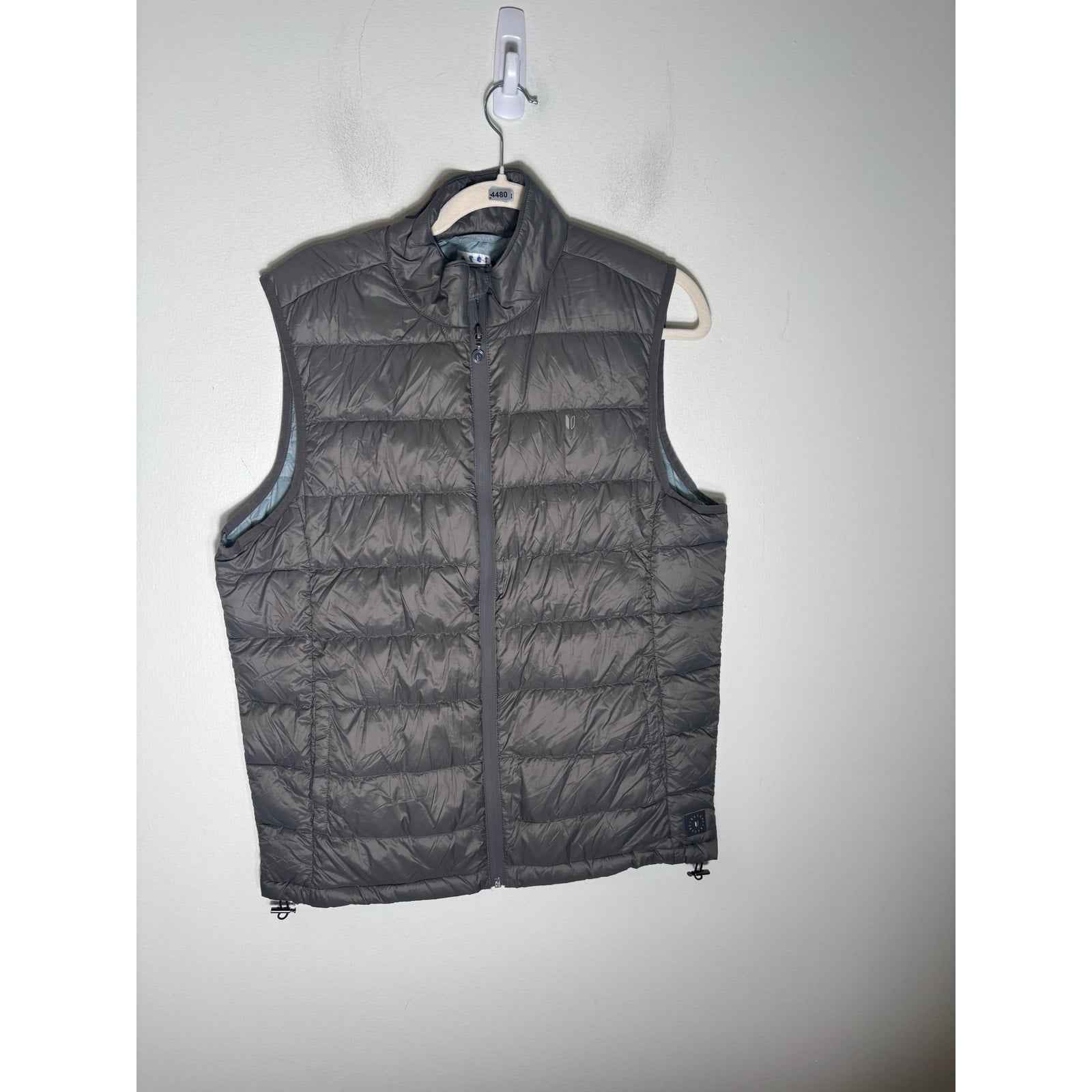 Men's Linksoul Gray Puffer Nylon Vest Sz S