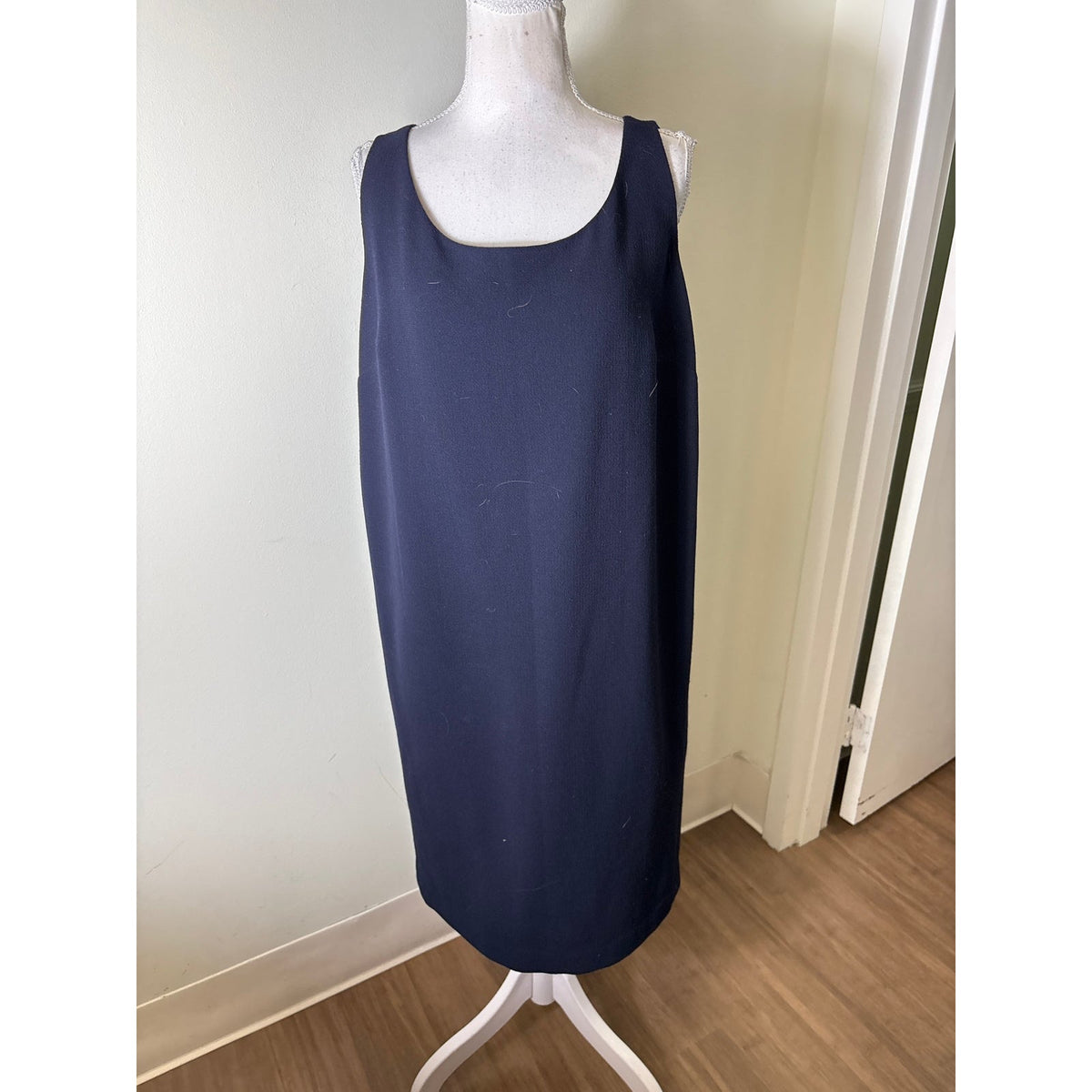 Lafayette 148 Black Sleeveless Midi Dress Sz 14