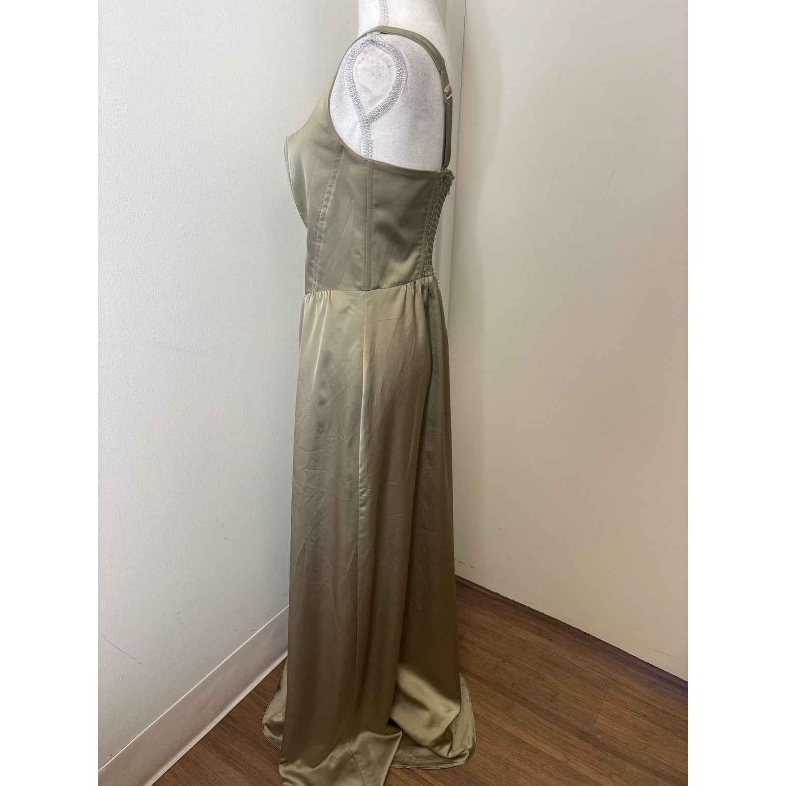 Mumu Sage Coresett Maxi Dress Sz L