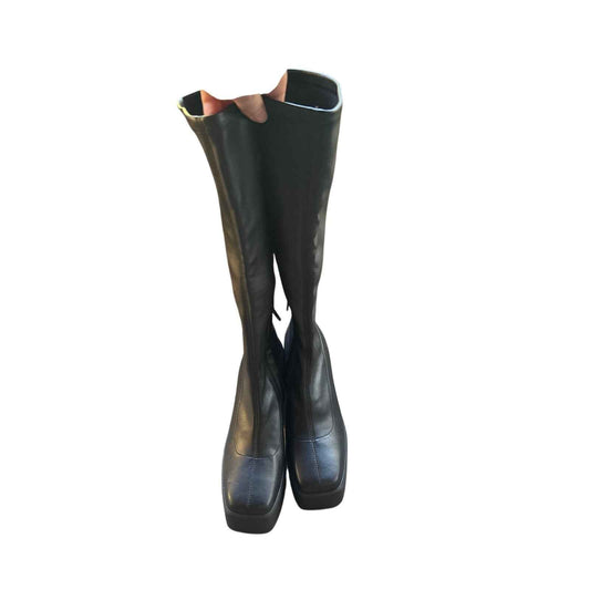 NWOB Katy Perry The Heigthen Black Stretch Boot Sz 6