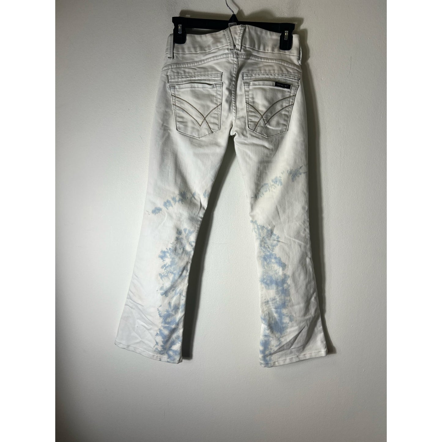 William Rast Bleached White Low Rise Flare Jeans Sz 24