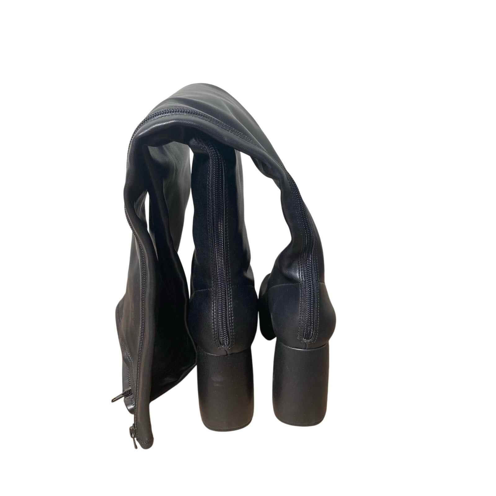 New W/O Katy Perry Black Thigh High Boots