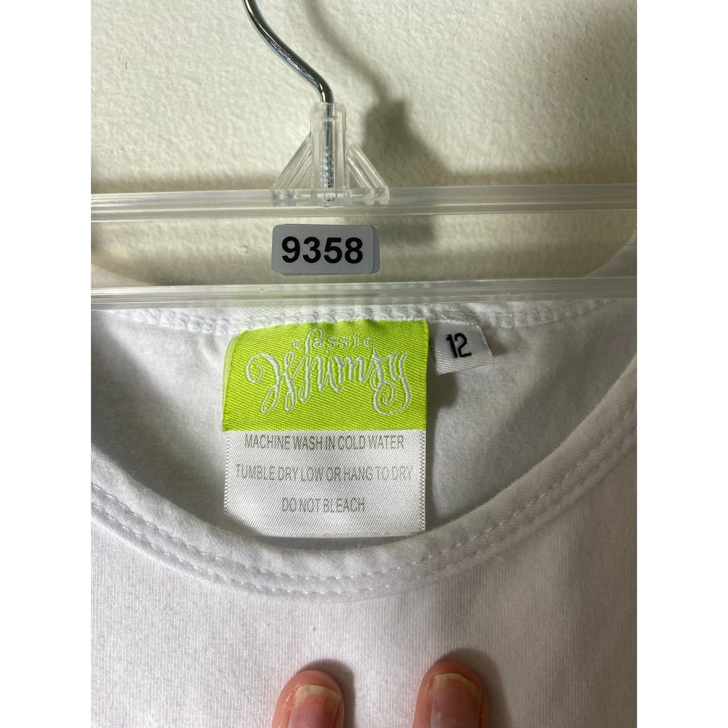 Classic Whimsy Girls Blue and White Gingham Skirt Set, Top and Bottom Sz 12