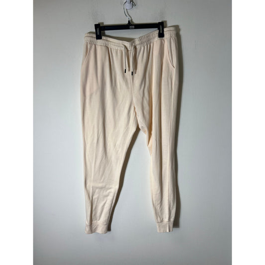 Wanliss Off White Pull On Sweat Pants Sz XXL