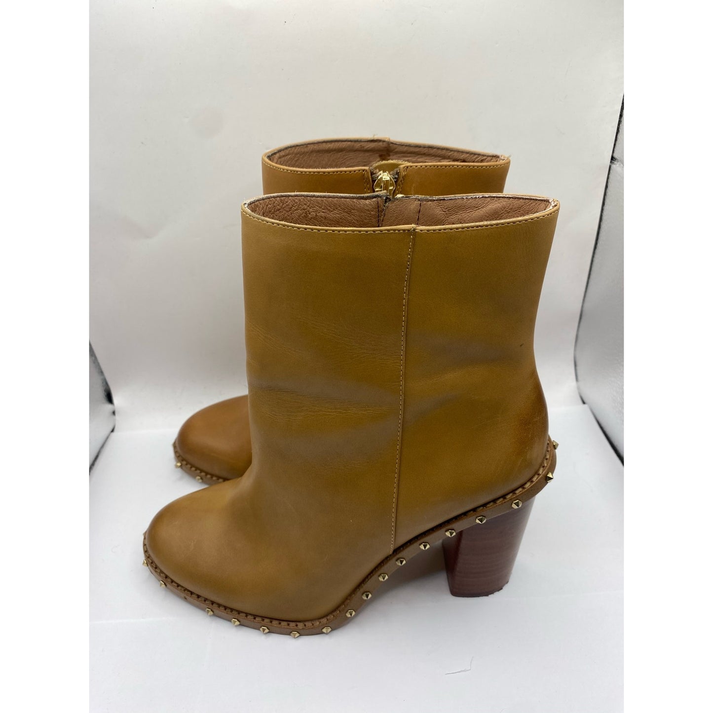Ginanni Gini Brown Leather Bootie Sz 8.5