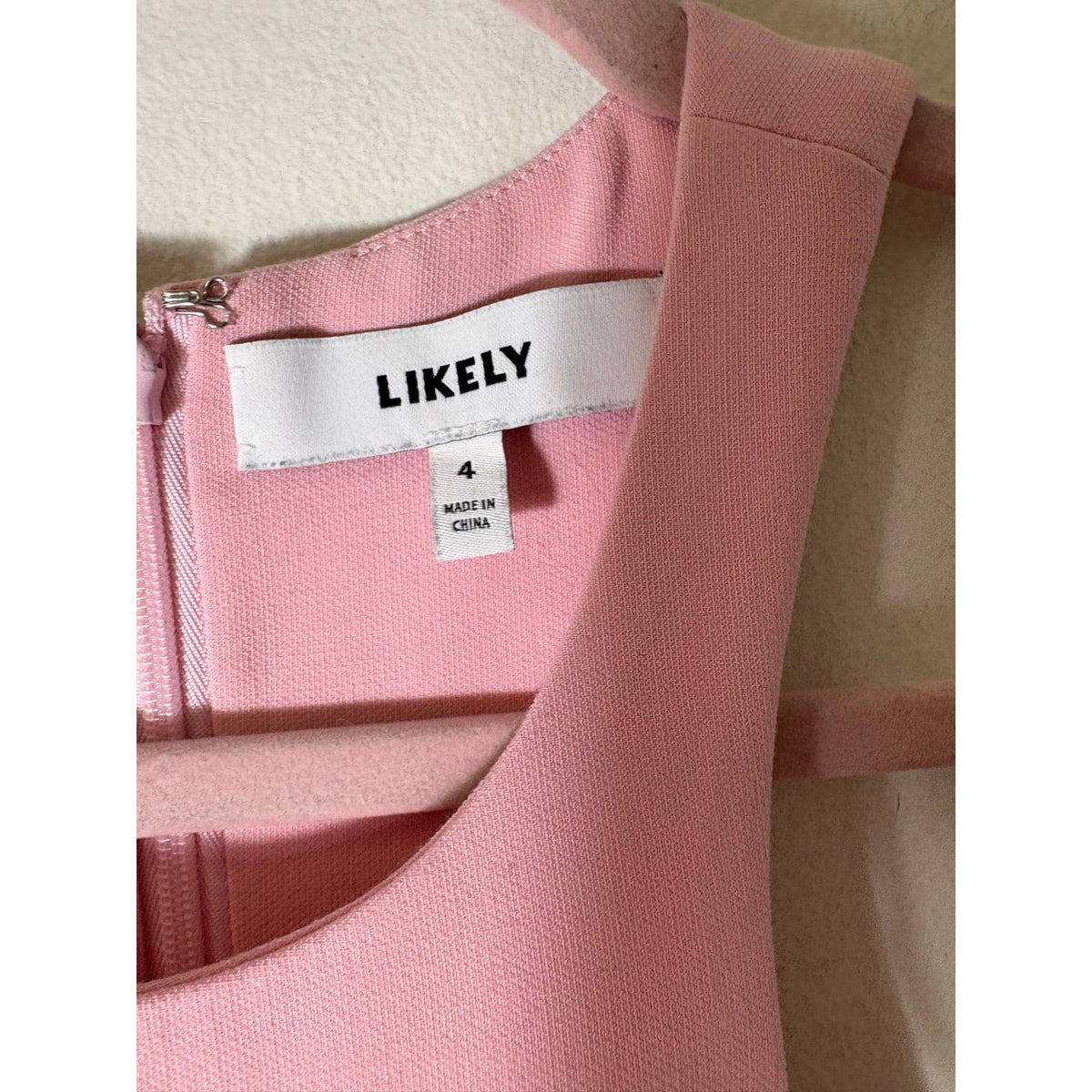 Likely Classic Pink Sleeveless Knee Length Drop Waist Dress Sz 4