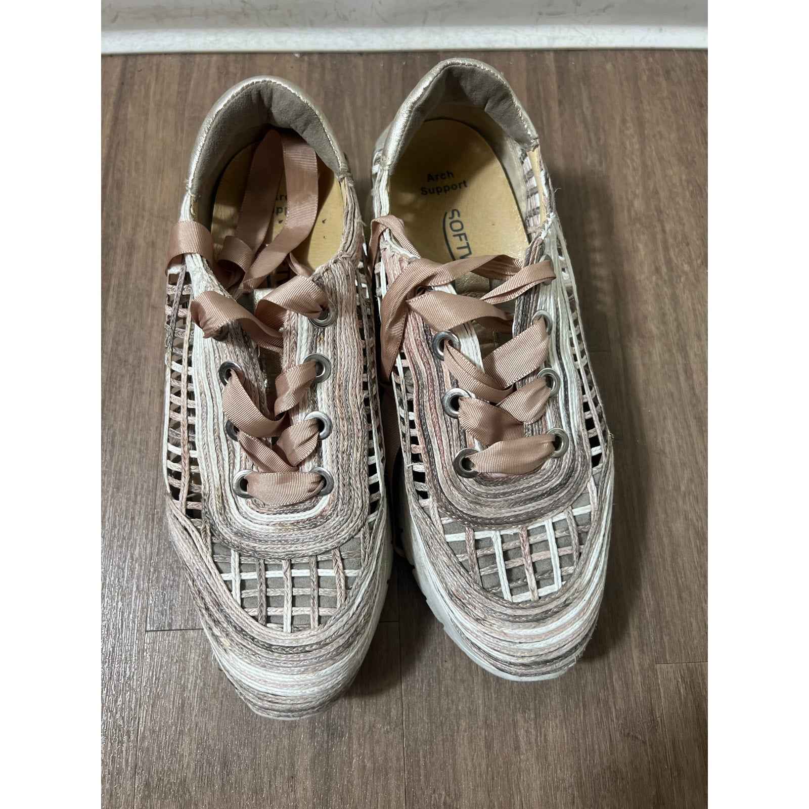 Softwaves Alma Kaki Sneakers Sz 40