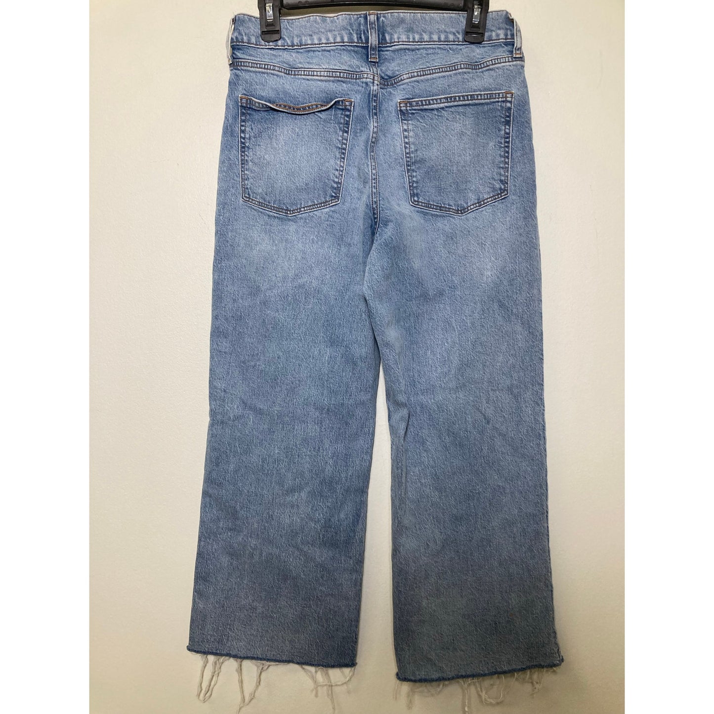 J Crew Wide Leg Crop Light Wash Denim Sz 28