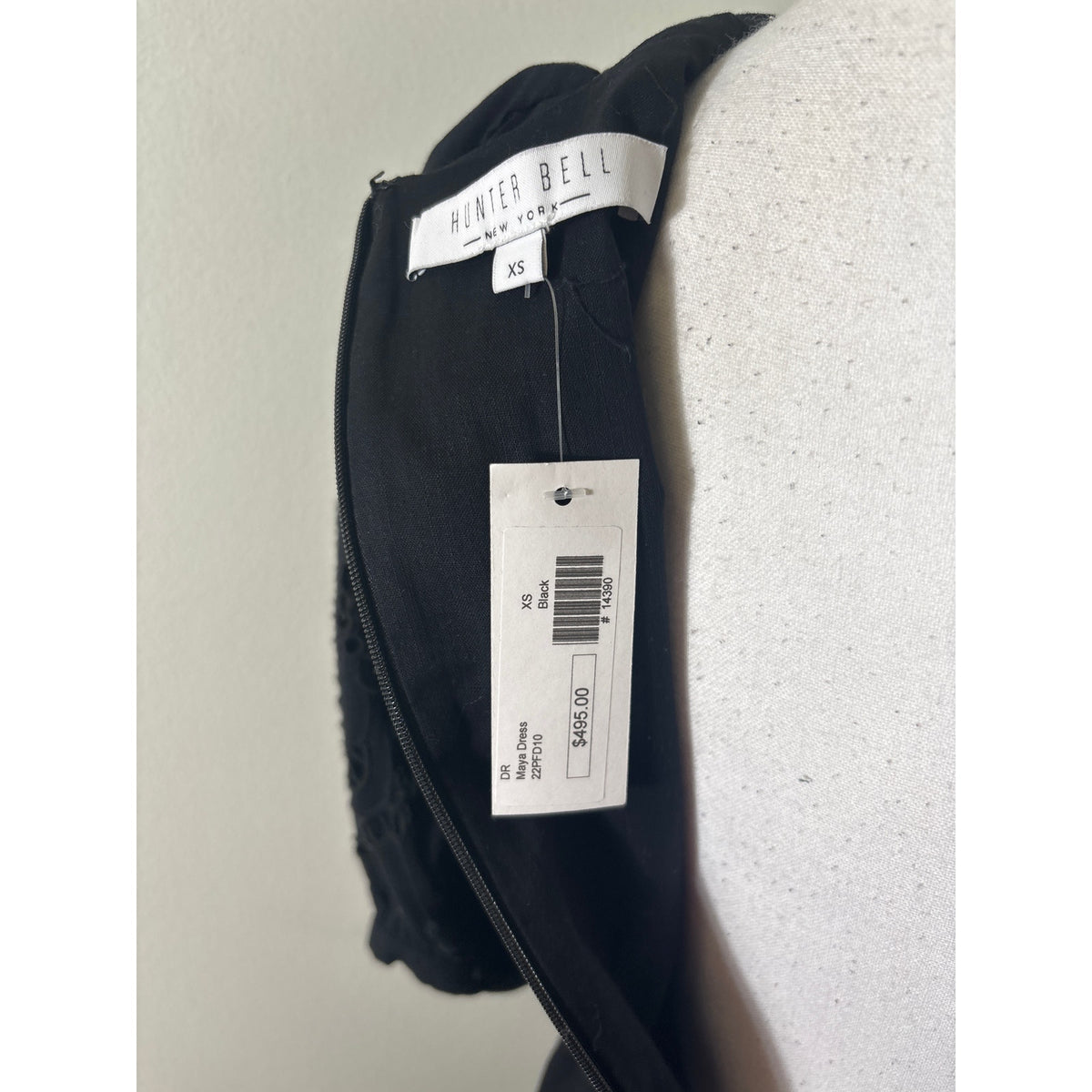 NWT Hunter Bell Black Maya Dress Sz XS