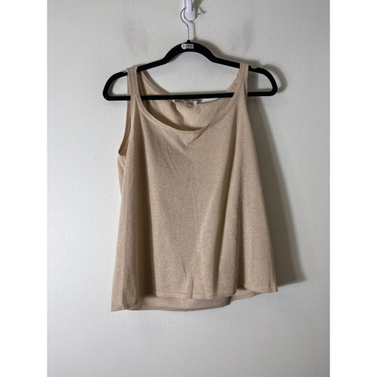 Belford Gold Shimmer Tank Sz XL