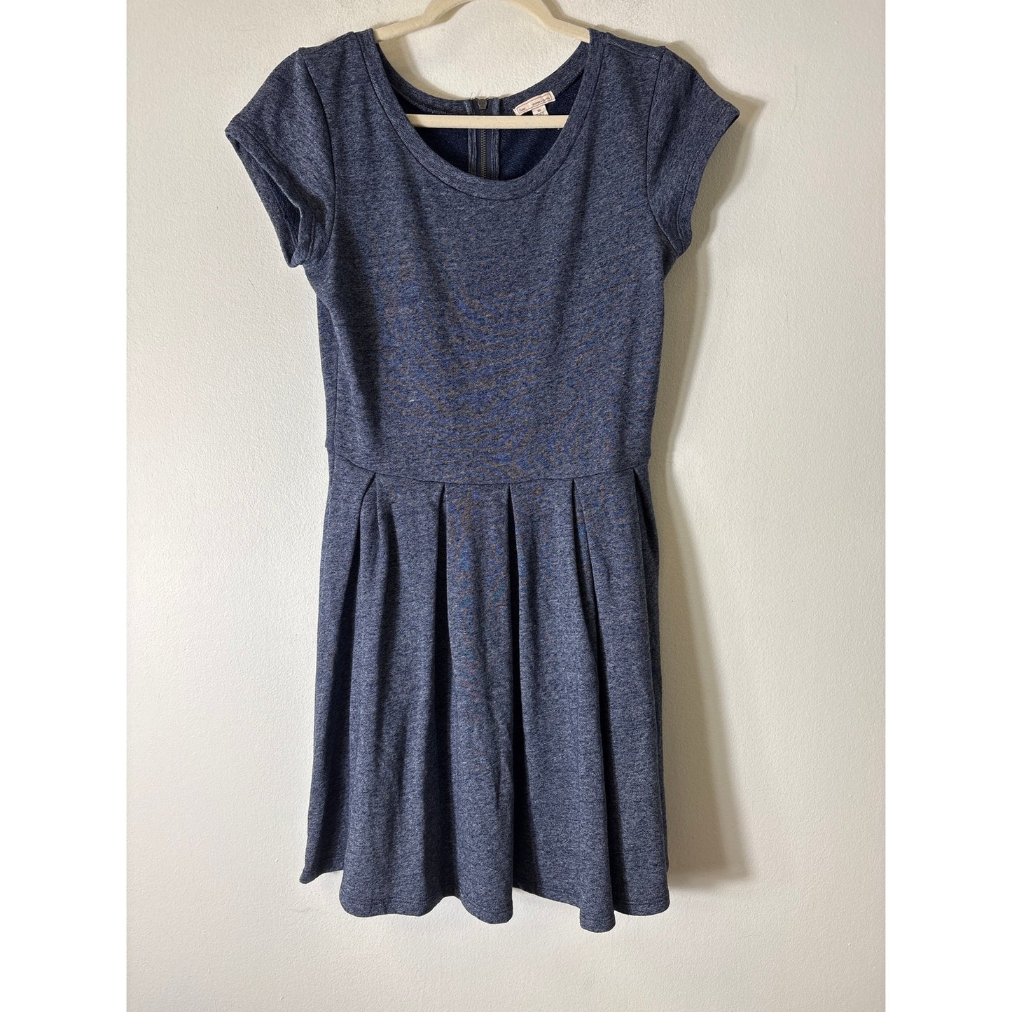 Gap Navy Cap Sleeve Knit A-Line Knee Length Dress Sz XS
