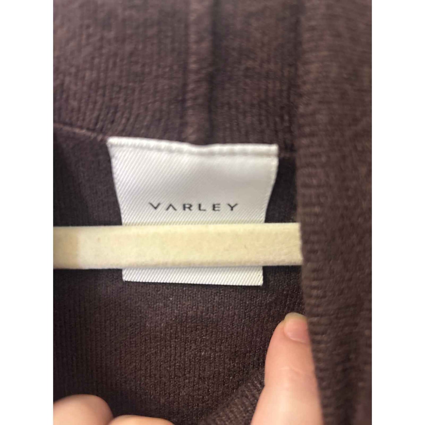 Varley Chocolate Brown Long sleeve "Cavendish Rollneck Knit" Sweater Sz M