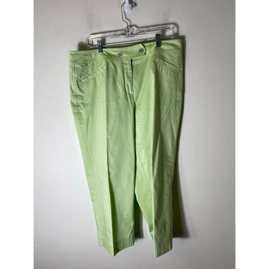 Peck and Peck Green Slacks Size 14