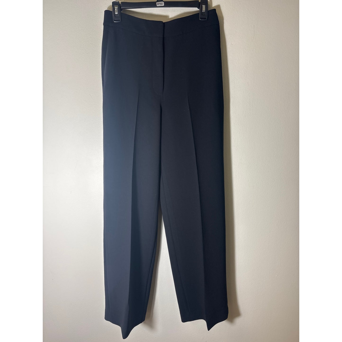 Wilfred Black Flat Front Loose Leg Slacks Sz 8