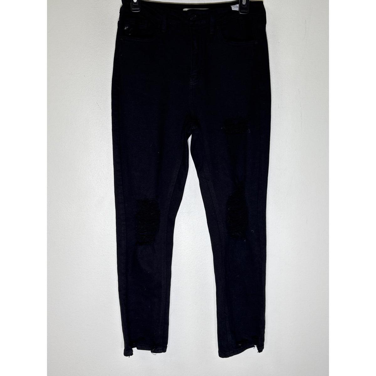 Kancan Black  Jean Style Distressed Pants Sz 27
