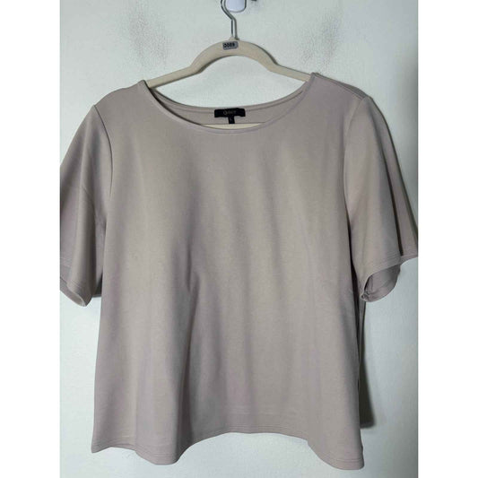 Quince Beige Top Sz L