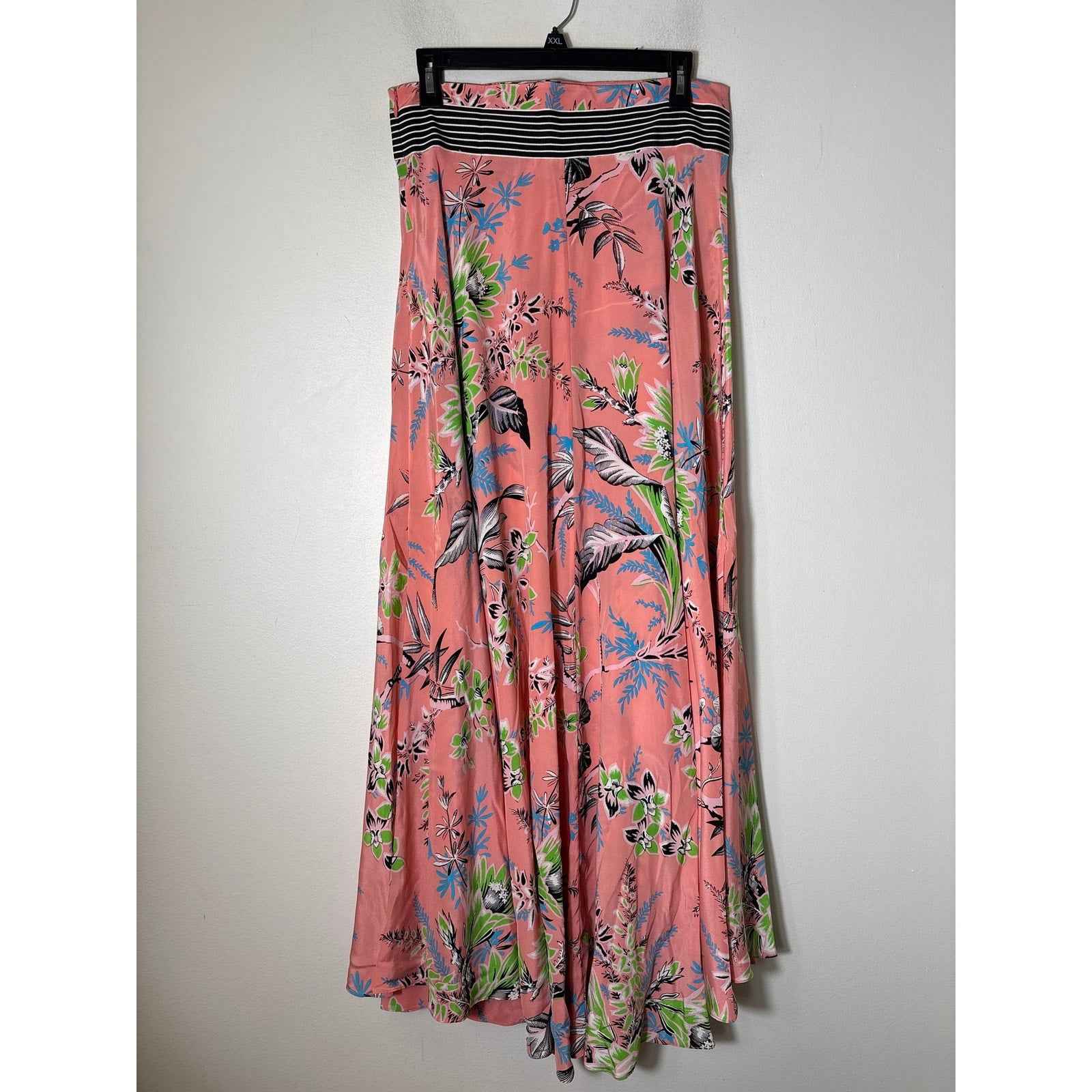 Diane Von Furstenberg Pink Floral Maxi Skirt Sz (no tag) fits like M