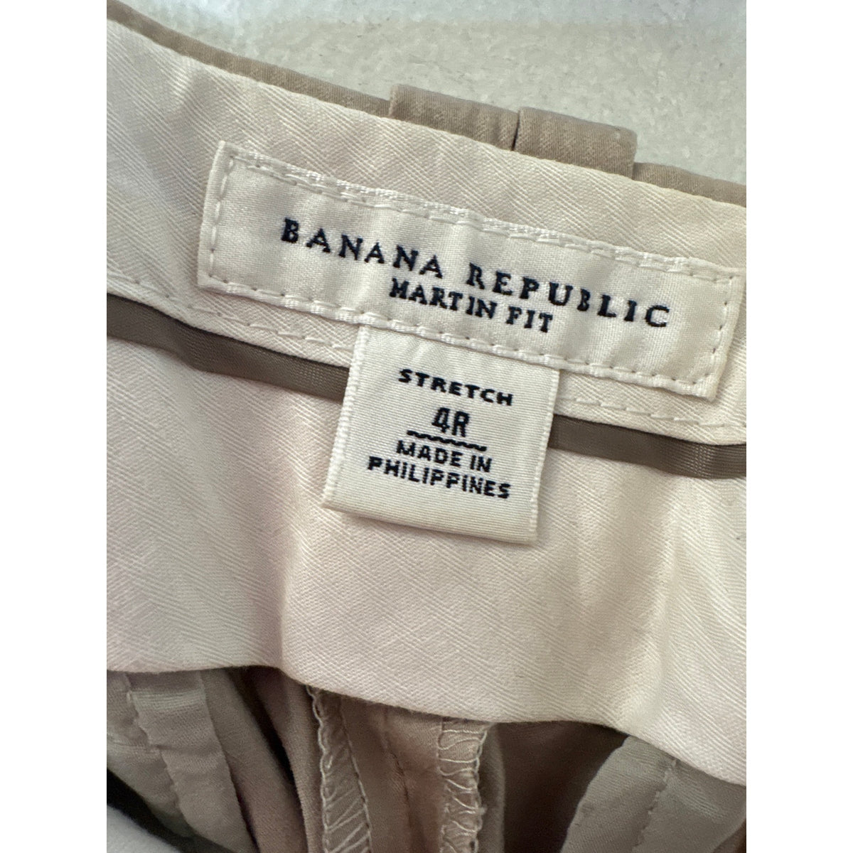 Banana Republic Tan"Martin Fit" Stretch Ankle Pants Sz 4R