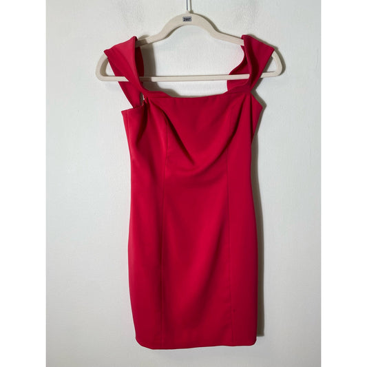 Jay Godfrey Hot Pink Off Shoulder Mini Dress Sz 0