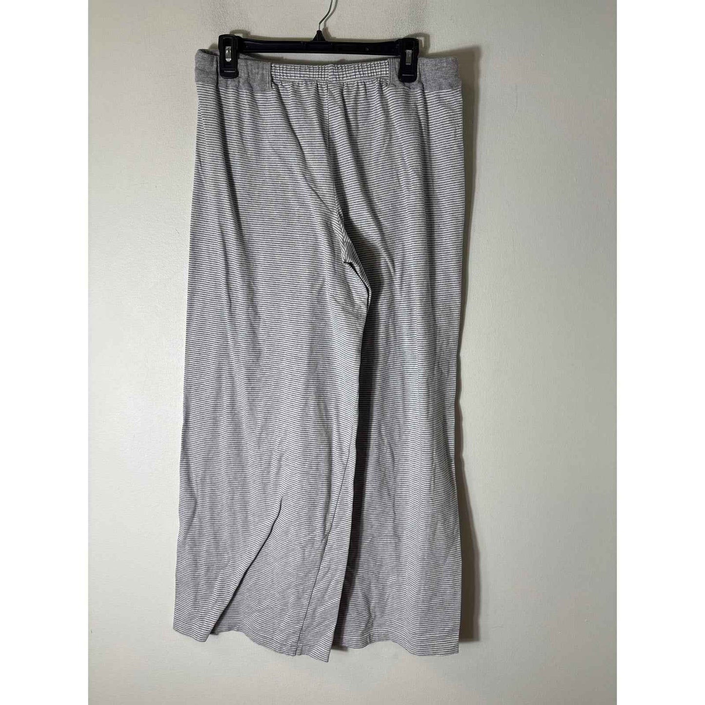 Free People Intimately Gray White Pinstripe Pajama Pants Sz M