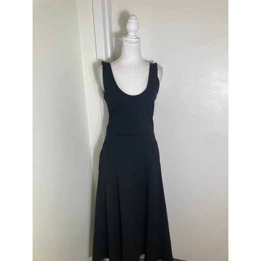 NWT Ripley Radar Black Scoopneck Sleeveless Full Length Dress Sz 2