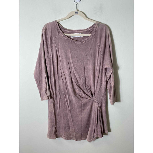 M. Rena Mauve Mini T-shirt Dress Sz L