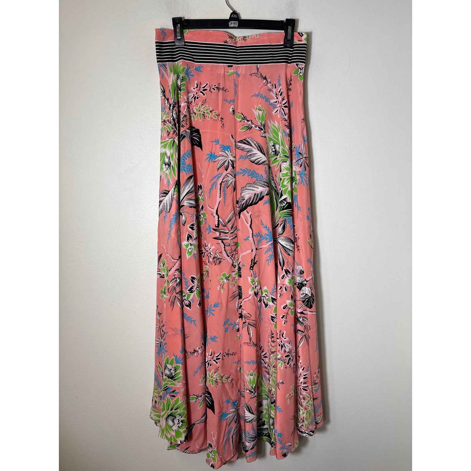 Diane Von Furstenberg Pink Floral Maxi Skirt Sz (no tag) fits like M
