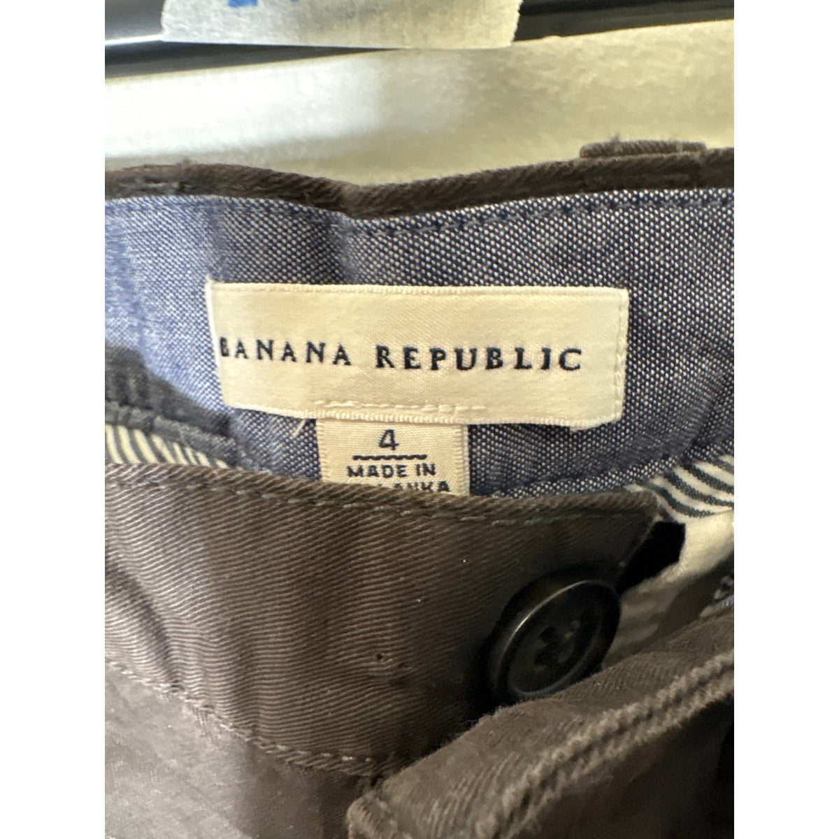 Banana Republic Dark Brown Straight Leg Pants Sz 4