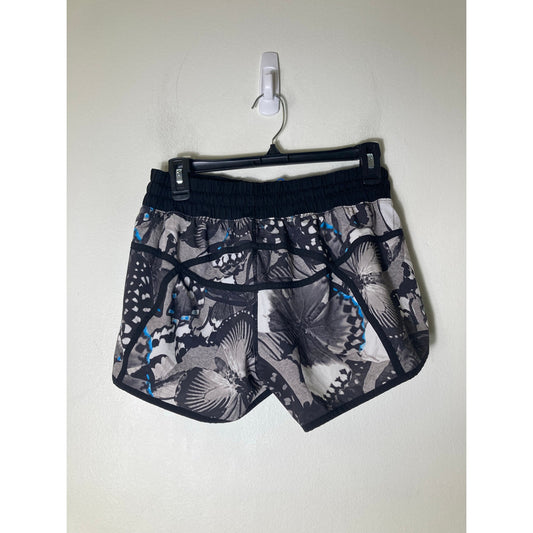 Lululemon Black Blue Gray Short Athletic Shorts Sz 8