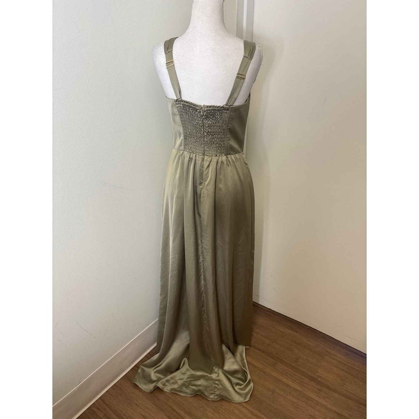 Mumu Sage Coresett Maxi Dress Sz L