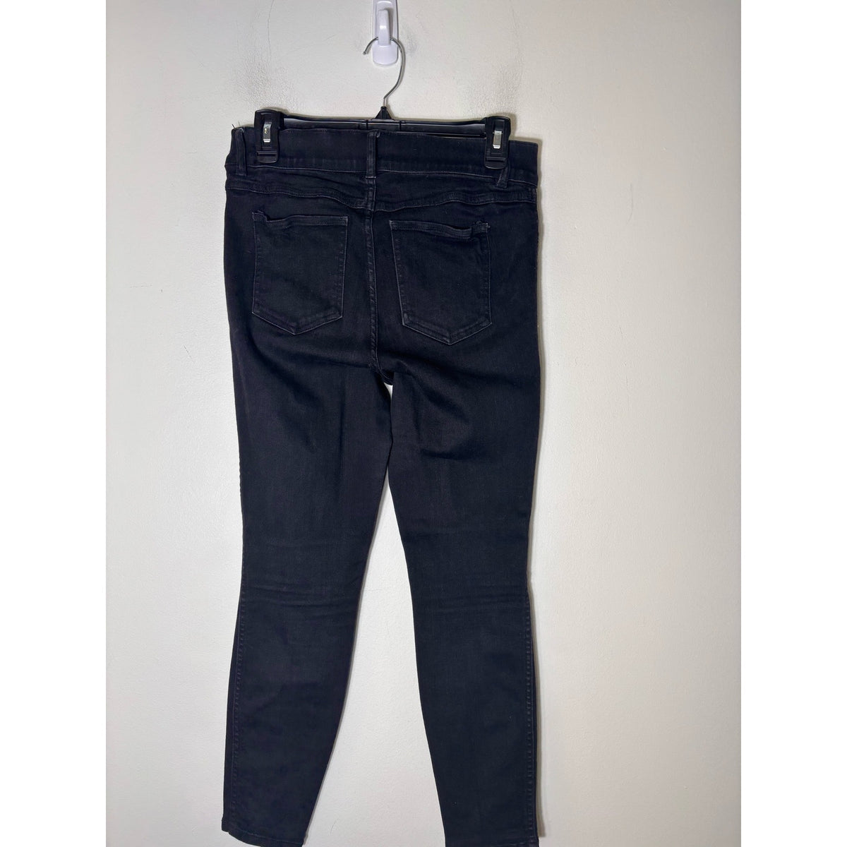 Spanx Black Denim Pull On Skinny Jeans Sz MP
