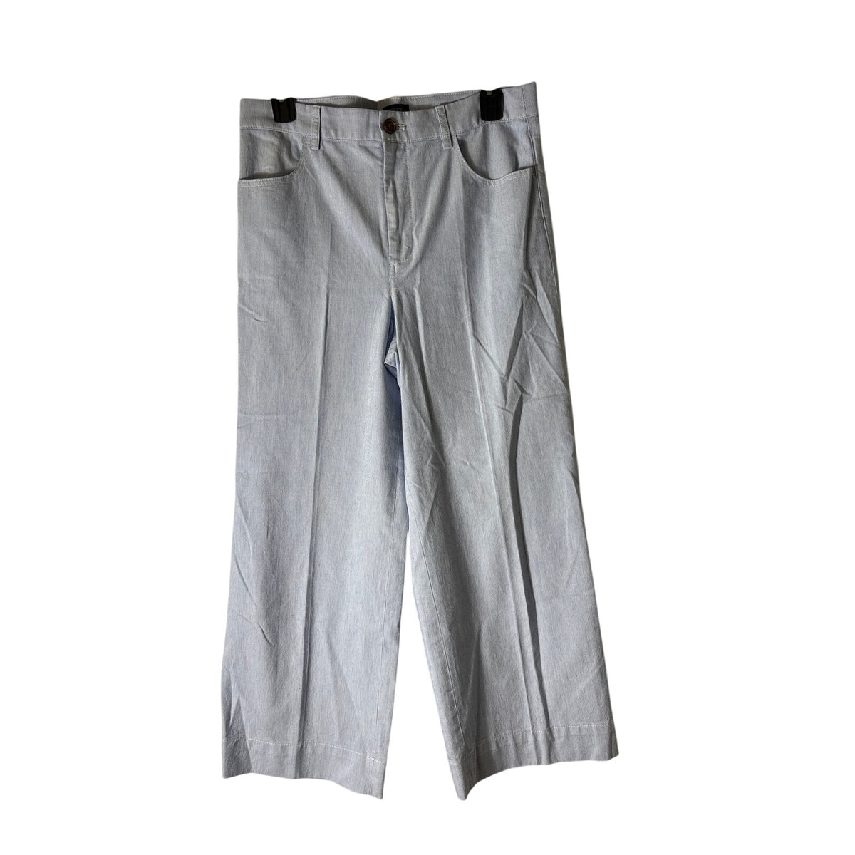 J. Crew Blue and White Mini Pin Stripe Pant Sz 27
