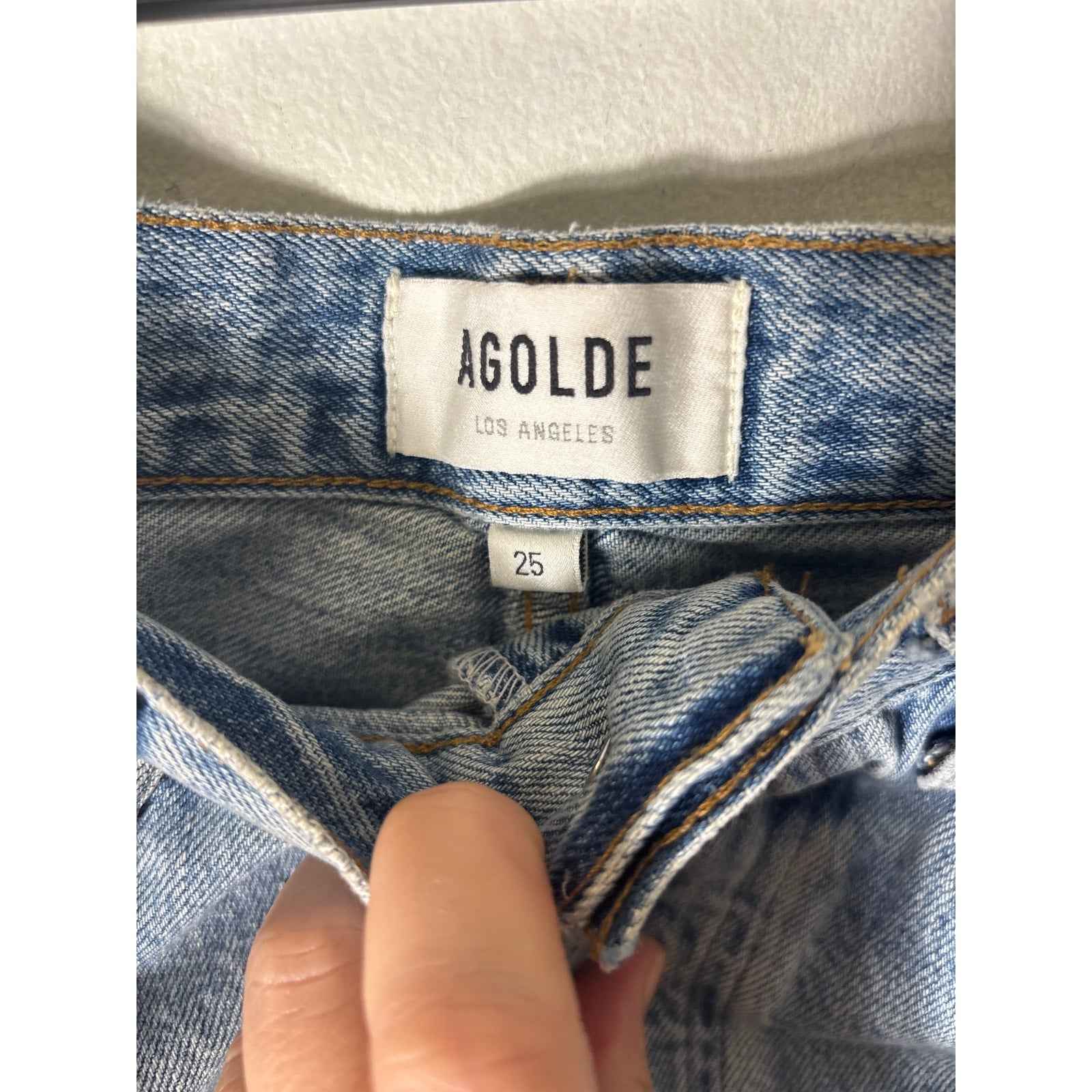 Agolde Riley Crop Denim Sz 25