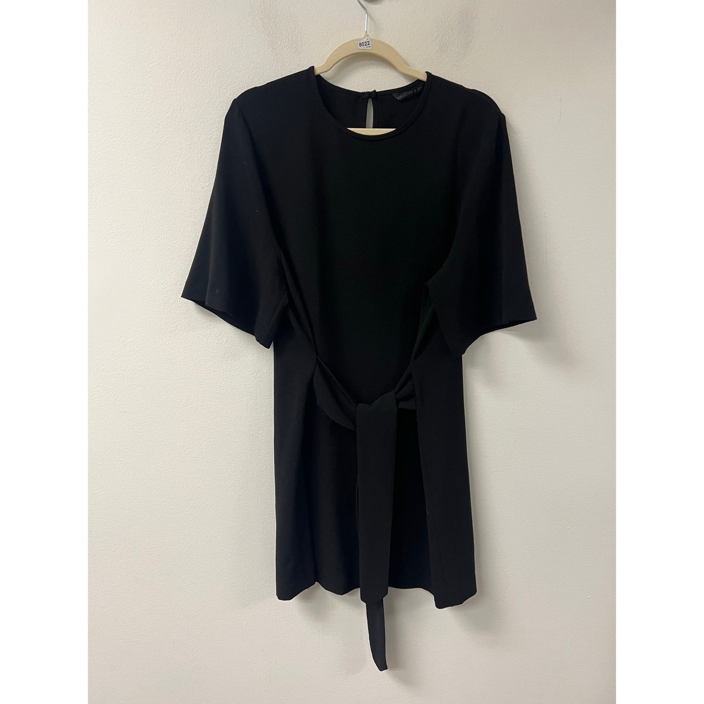 Felicity & Coco Black Short Sleeve Mini Dress Sz L