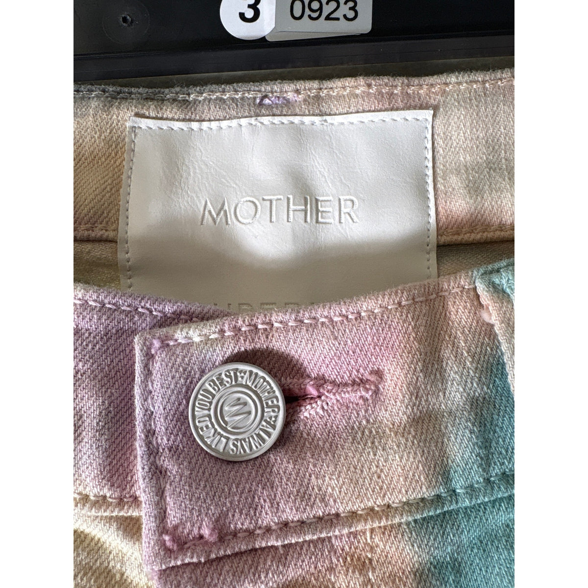 Mother Pastel Pink Tie Dye "The Tripper" Denim Jeans Sz 30
