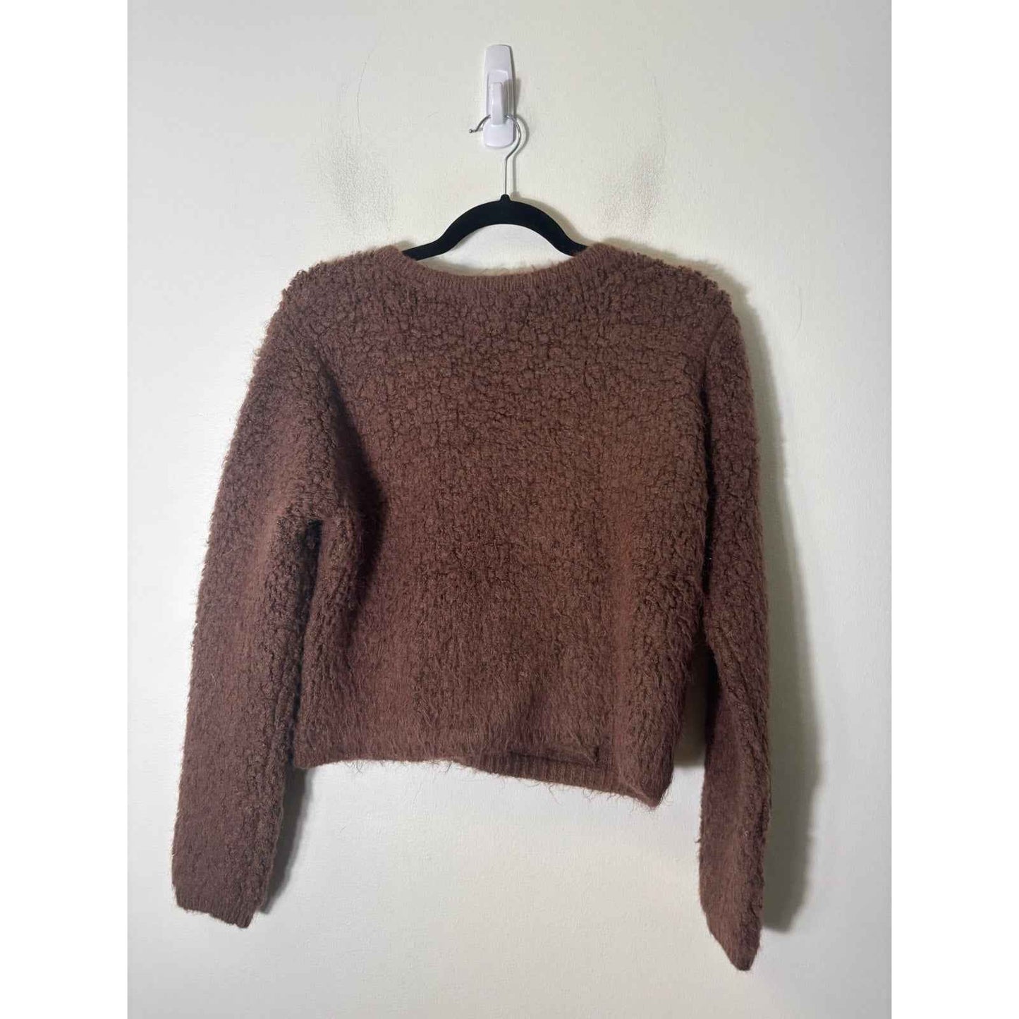 ASTR the Label Brown Long Sleeve Button Up Cardigan Sweater Sz M