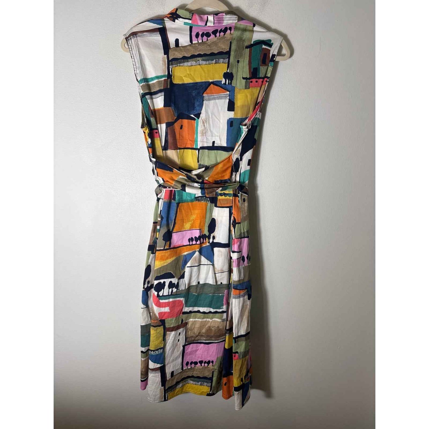Nic+Zoe Multicolor Sleeveless Button Up Cotton Dress Sz PL