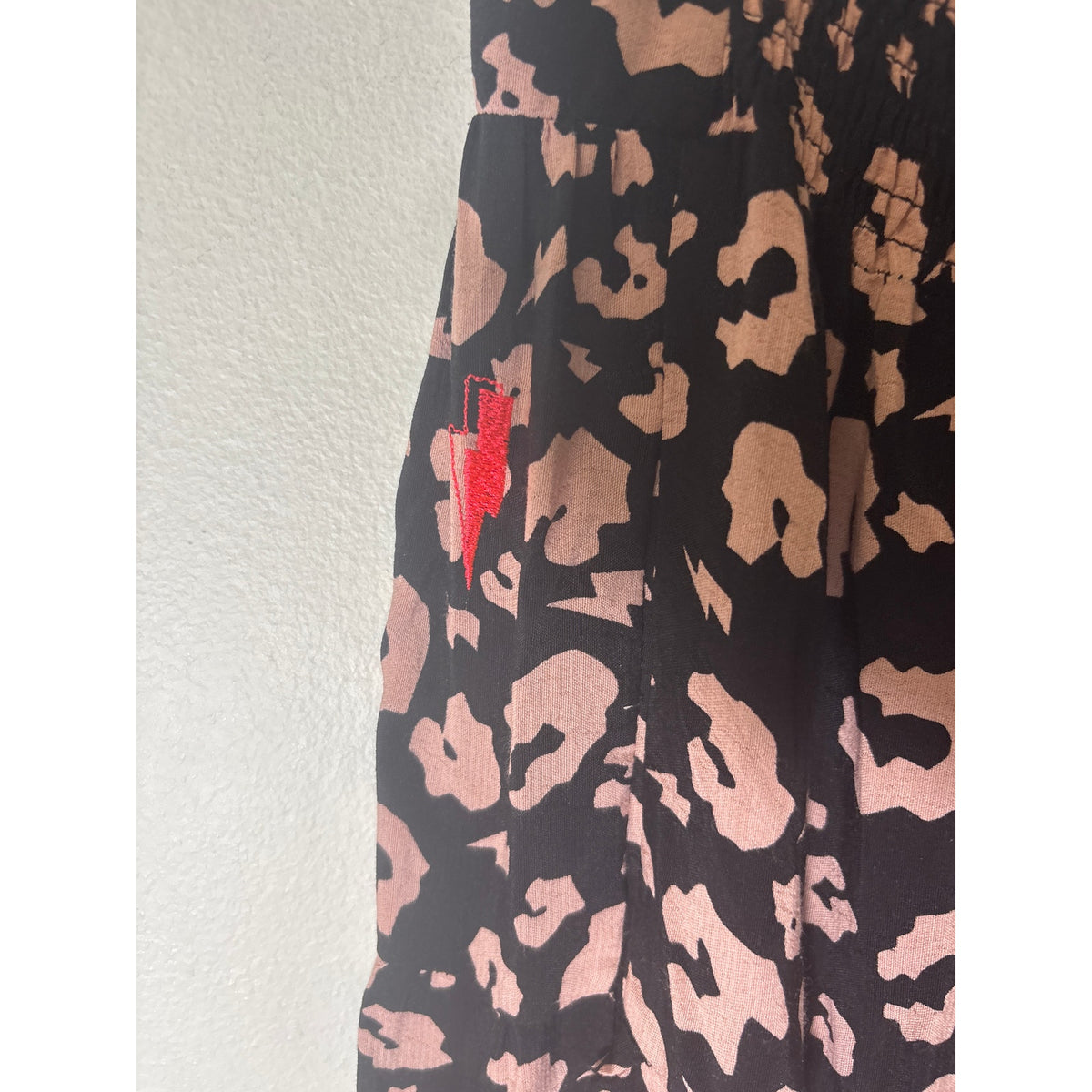 Scamp & Dude Black Pink Pull On Maxi Skirt Sz 6