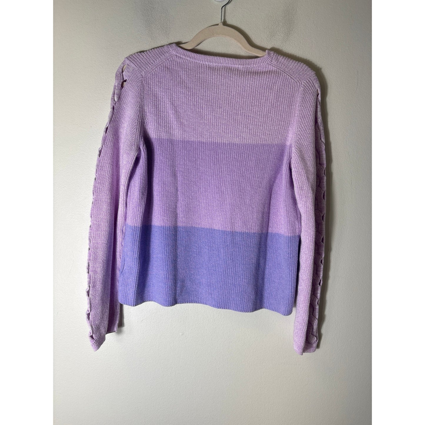 Lilly Pulitzer Lavender Long Sleeve  Knit Sweater Sz L