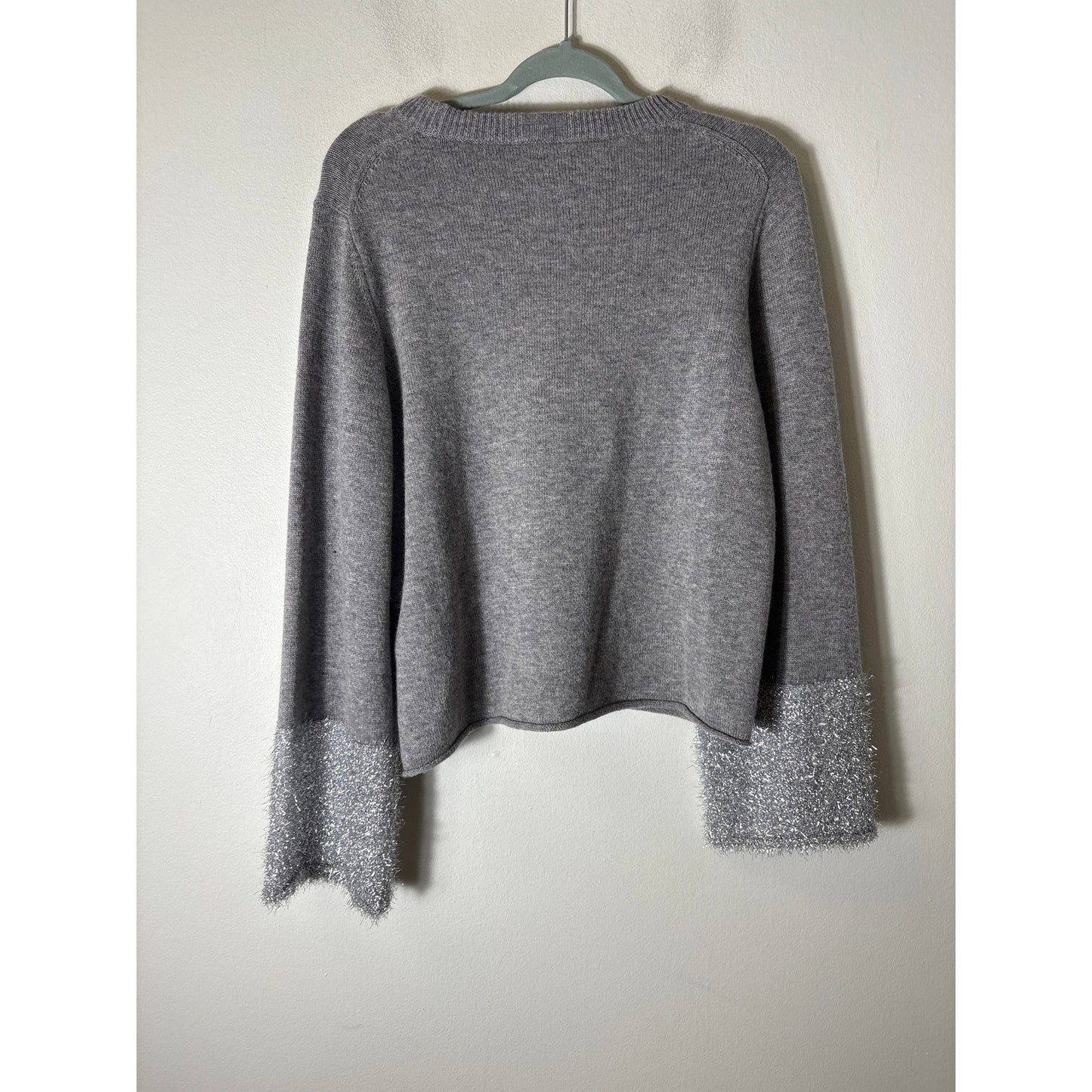 Allude Cashmere Long Wide Sleeve Sweater Sz M