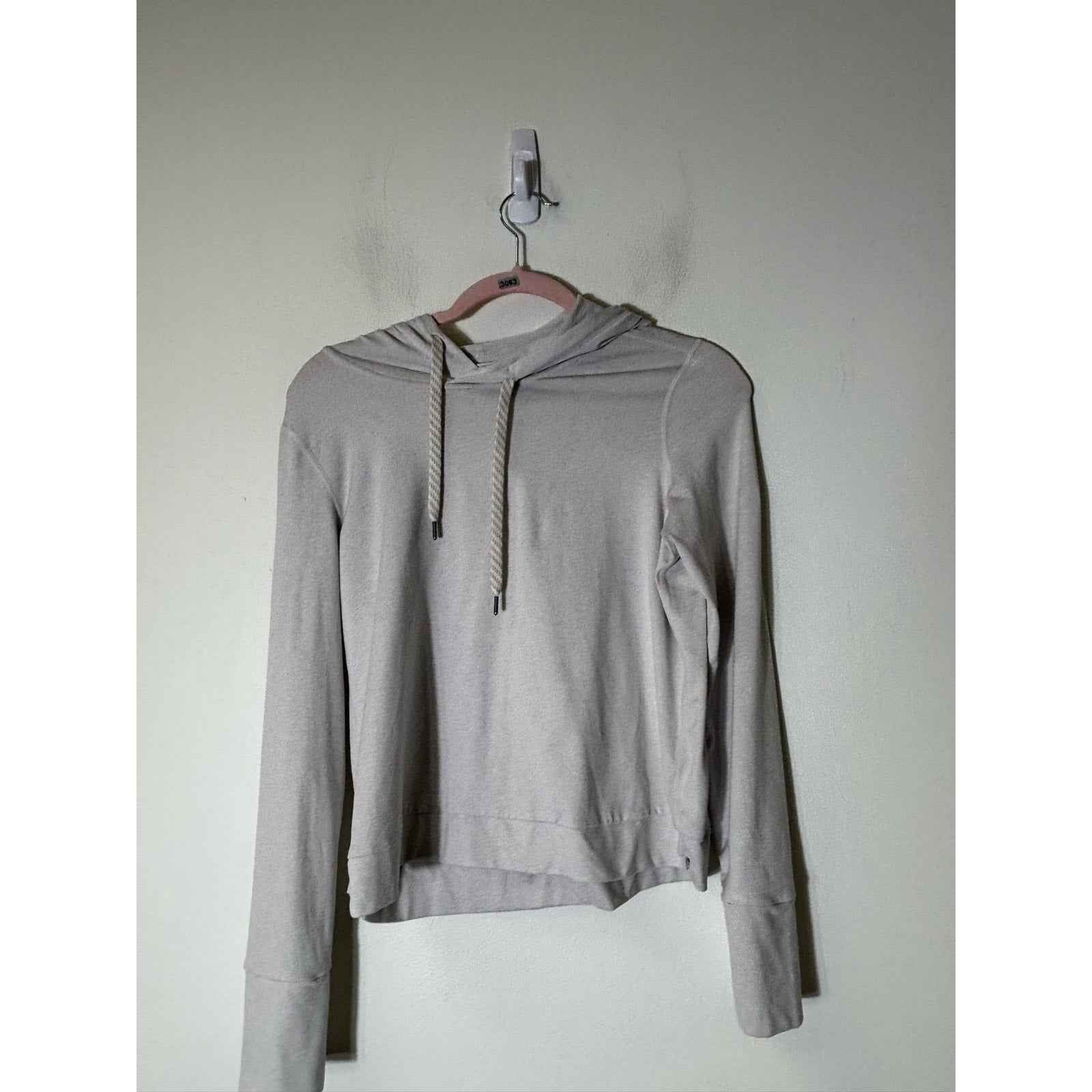 Vuori Oatmeal Long Sleeve Hooded Sweatshirt Sz XS