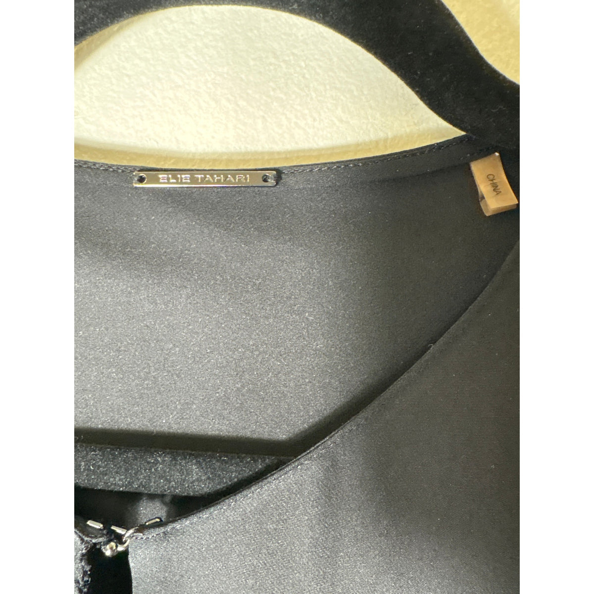 Elie Tahari Black Long Sleeve French Cuff Silk Shirt Sz S