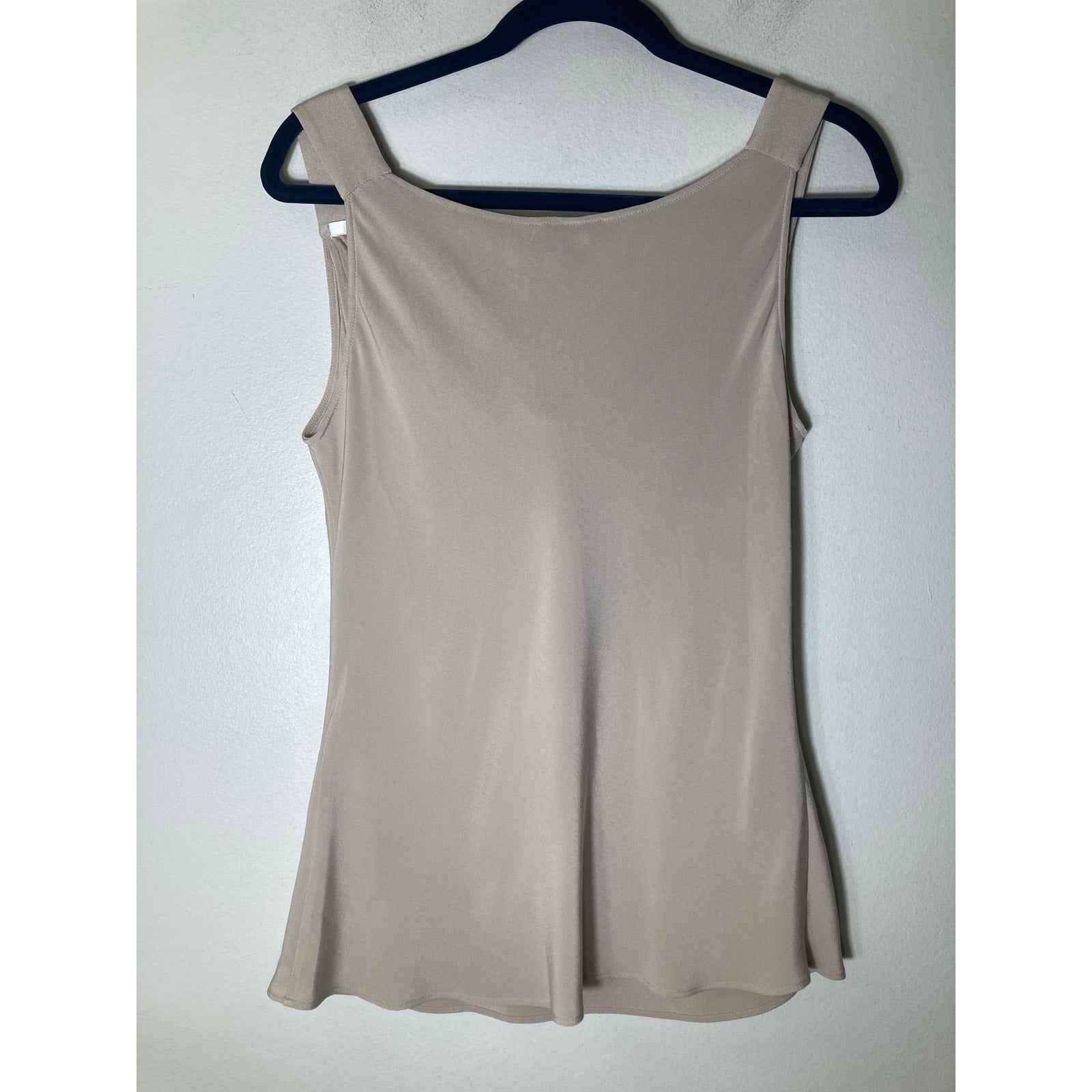Escada Beige Sleeveless Cowl Neck Tank Sz 38