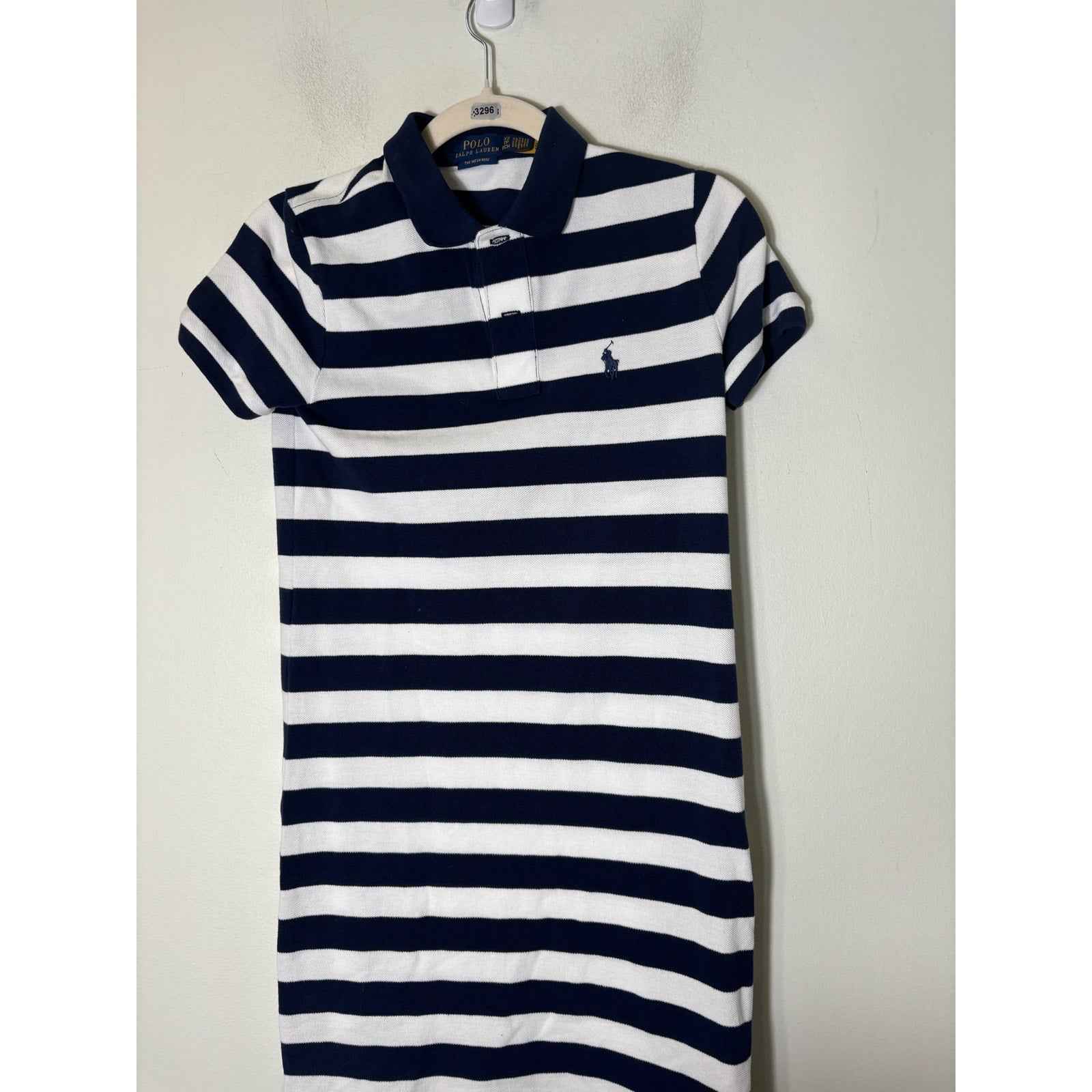 Polo Clasic Navy and White Stripe Dress Sz XS