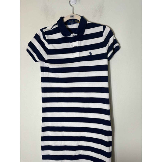 Polo Clasic Navy and White Stripe Dress Sz XS
