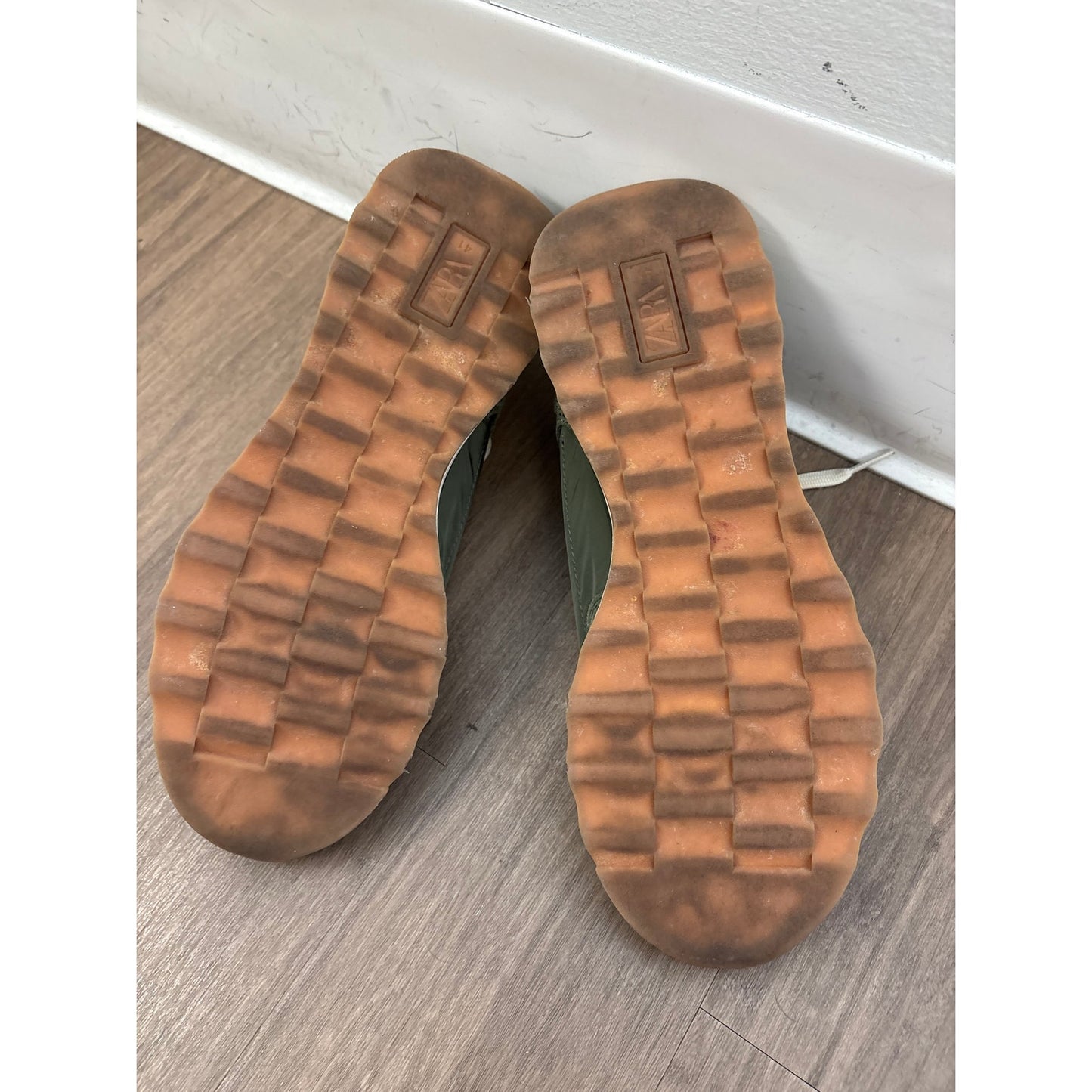 Zara Green Tennis Shoes Sz 10.5 (41)