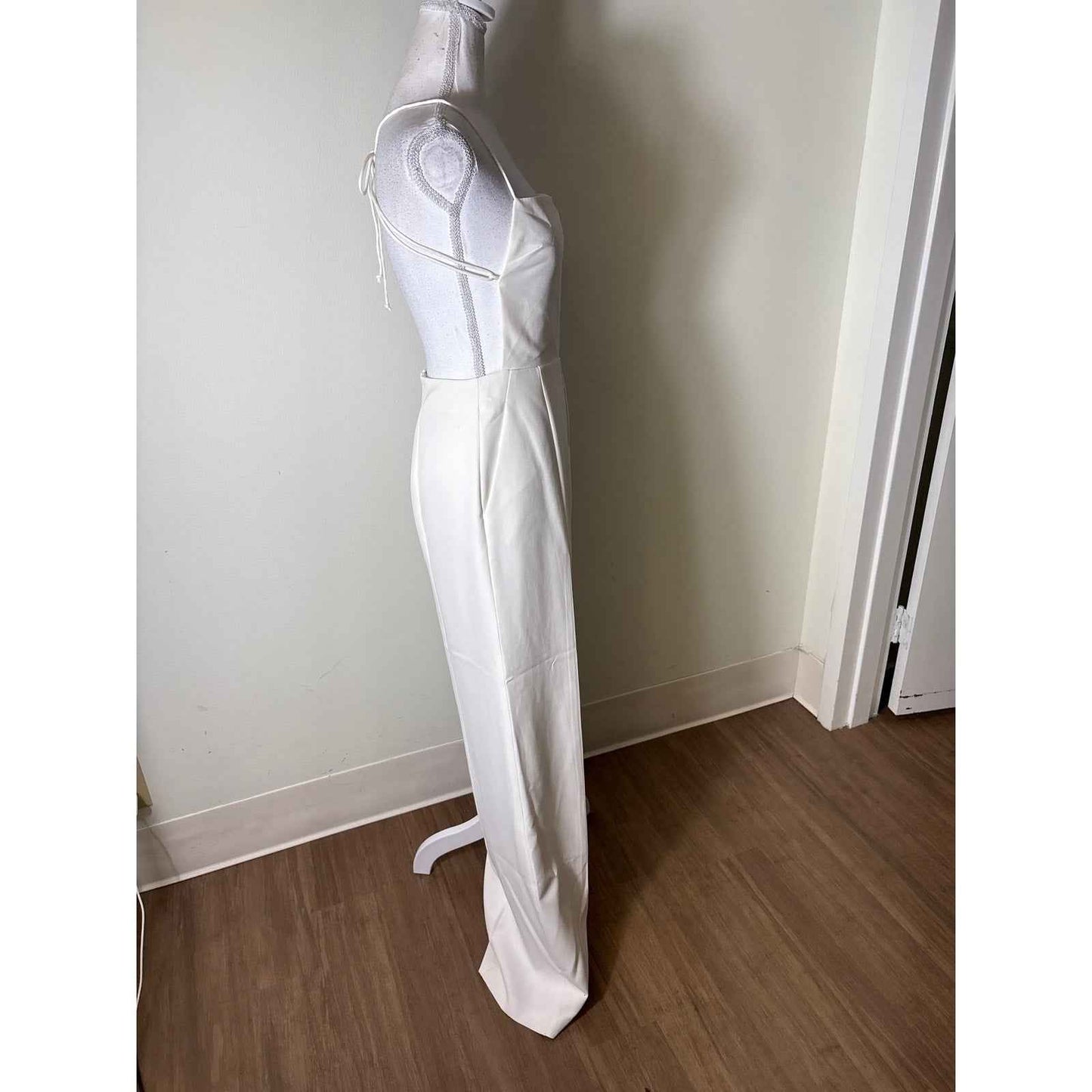 NBD White Strappy Jumpsuit Sz S