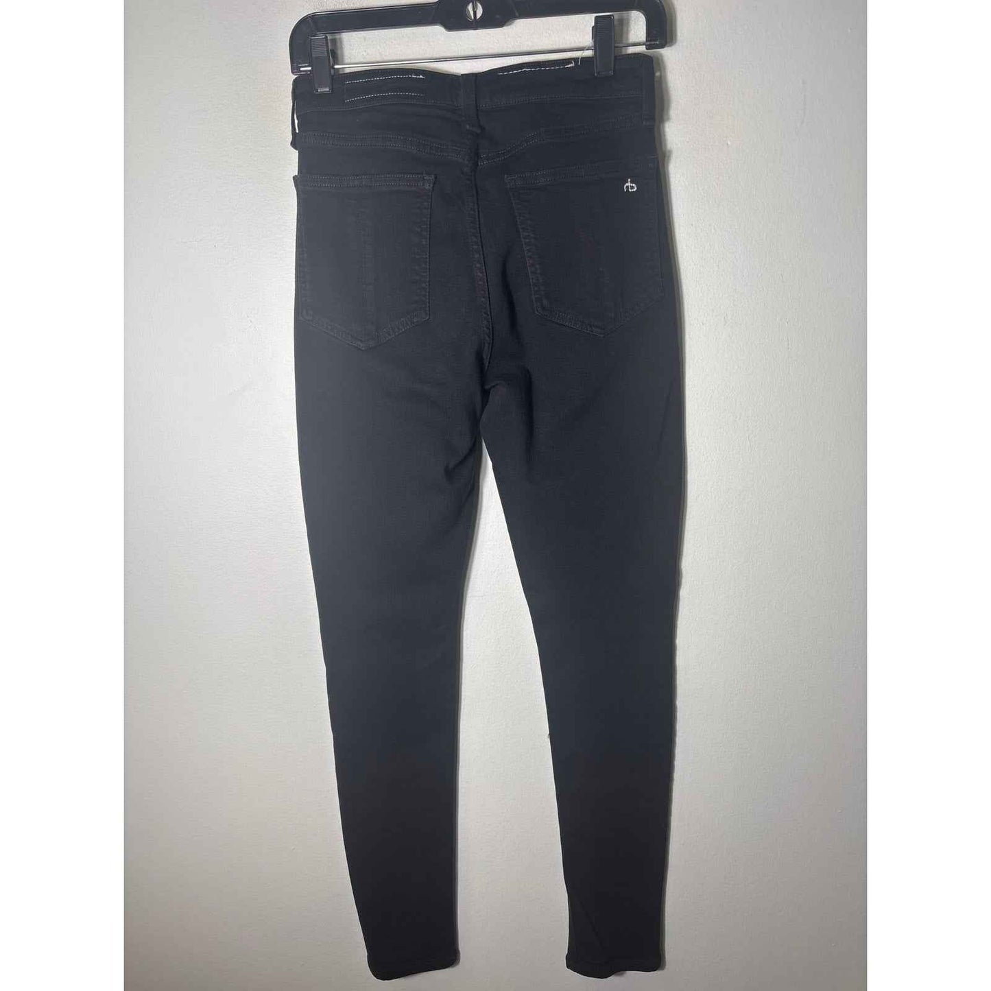 Rag & Bone Black High Waist Skinny Jeans Sz 27